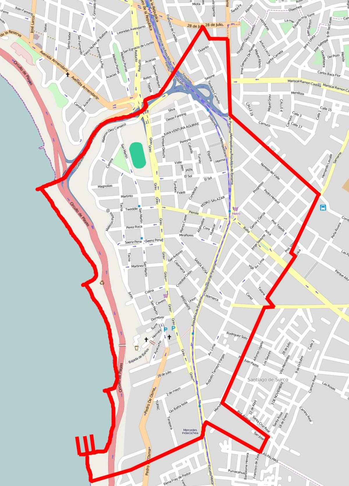 Ramani ya barranco Lima