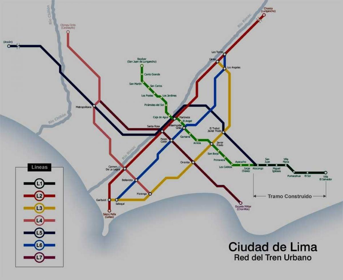 Lima peru metro ramani