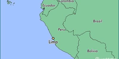 Lima peru kwenye ramani ya dunia