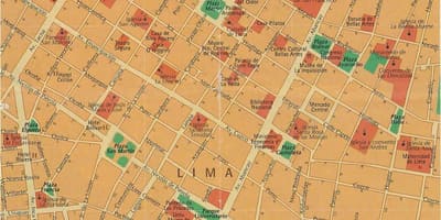 Ramani ya ramani Lima peru na eneo la jirani